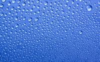 pic for Water Drops On Blue Glass 